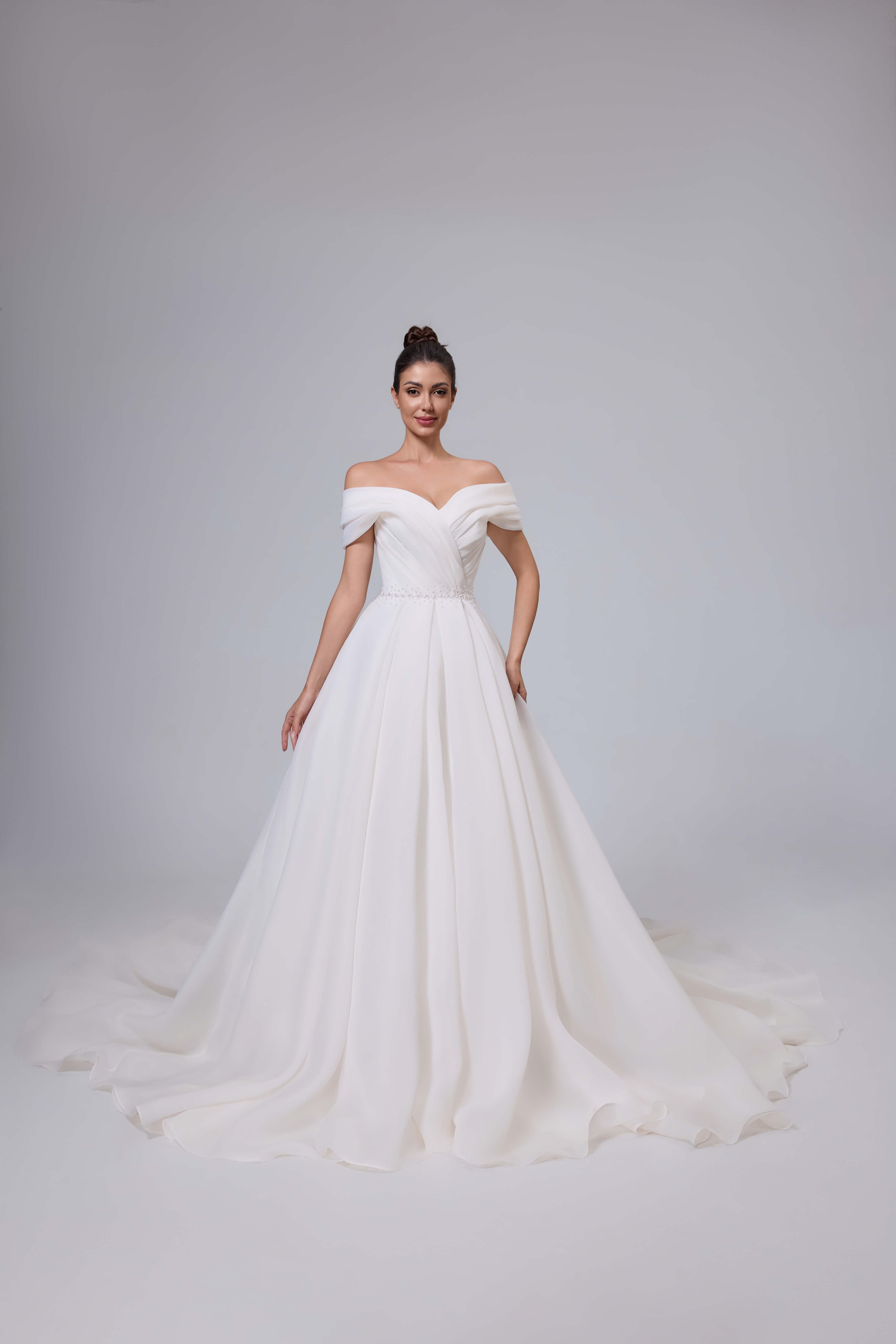 Organza A-Line Wedding Dress Handmade and Refined-AND Bride