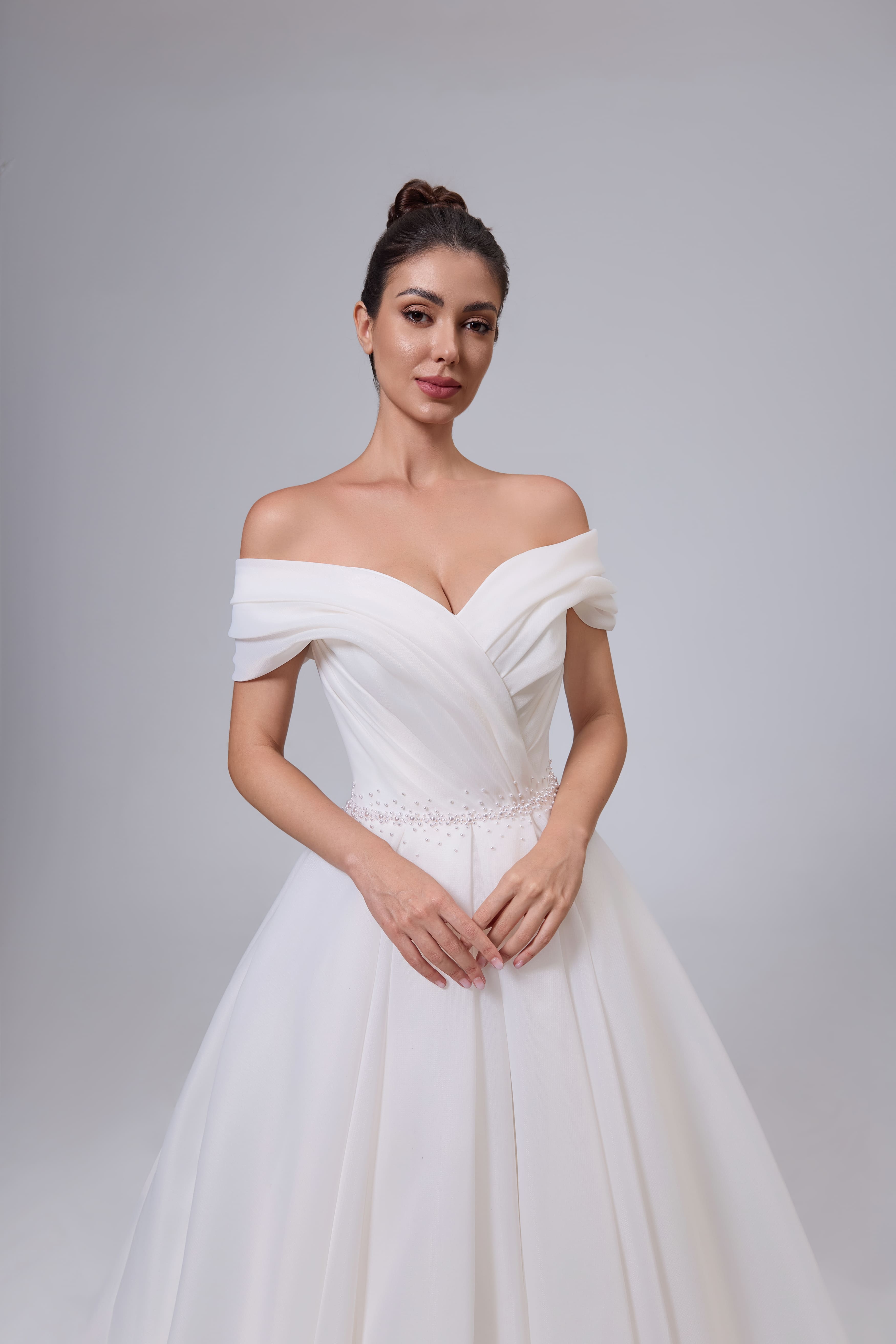 Organza A-Line Wedding Dress Handmade and Refined-AND Bride