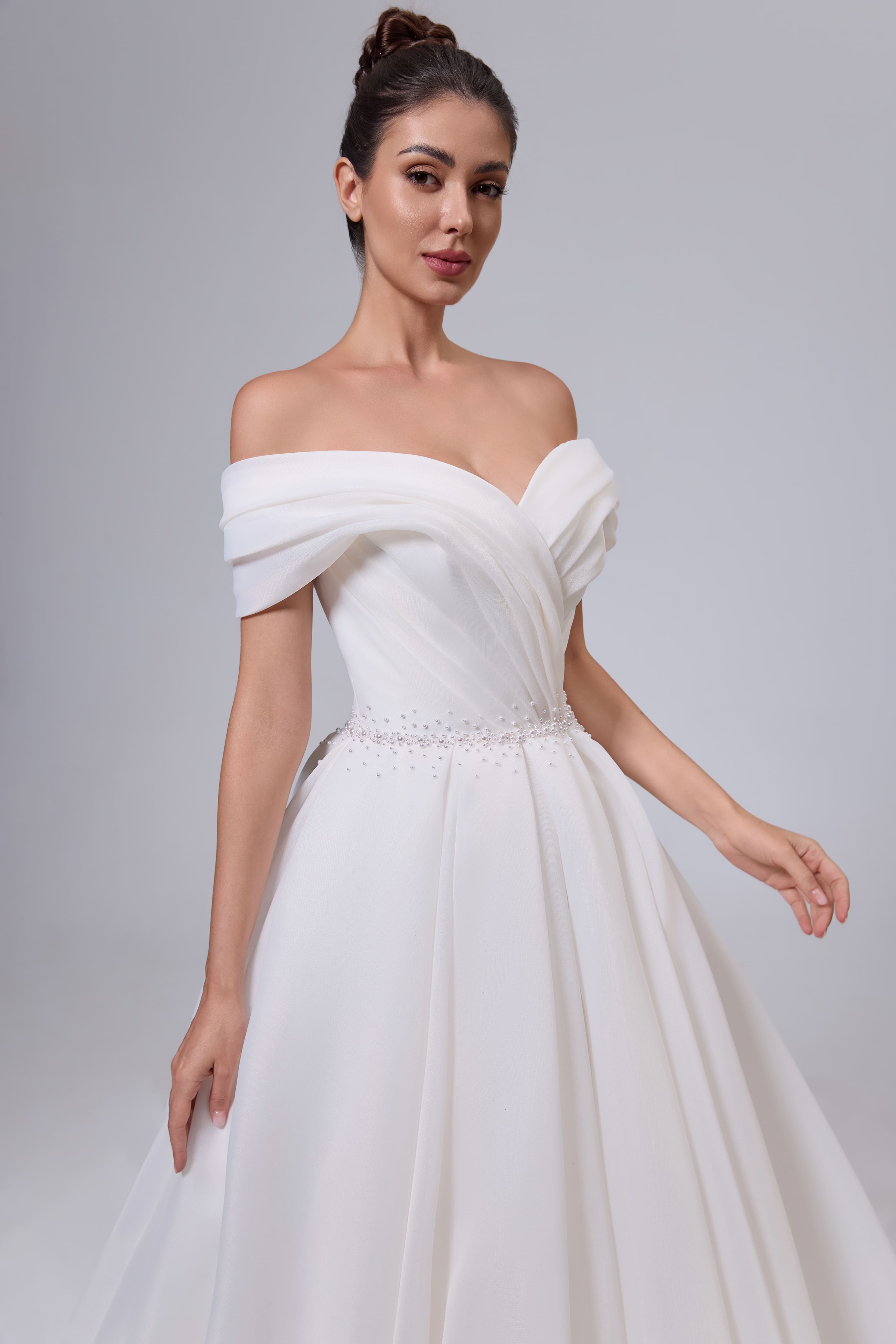 Organza A-Line Wedding Dress Handmade and Refined-AND Bride