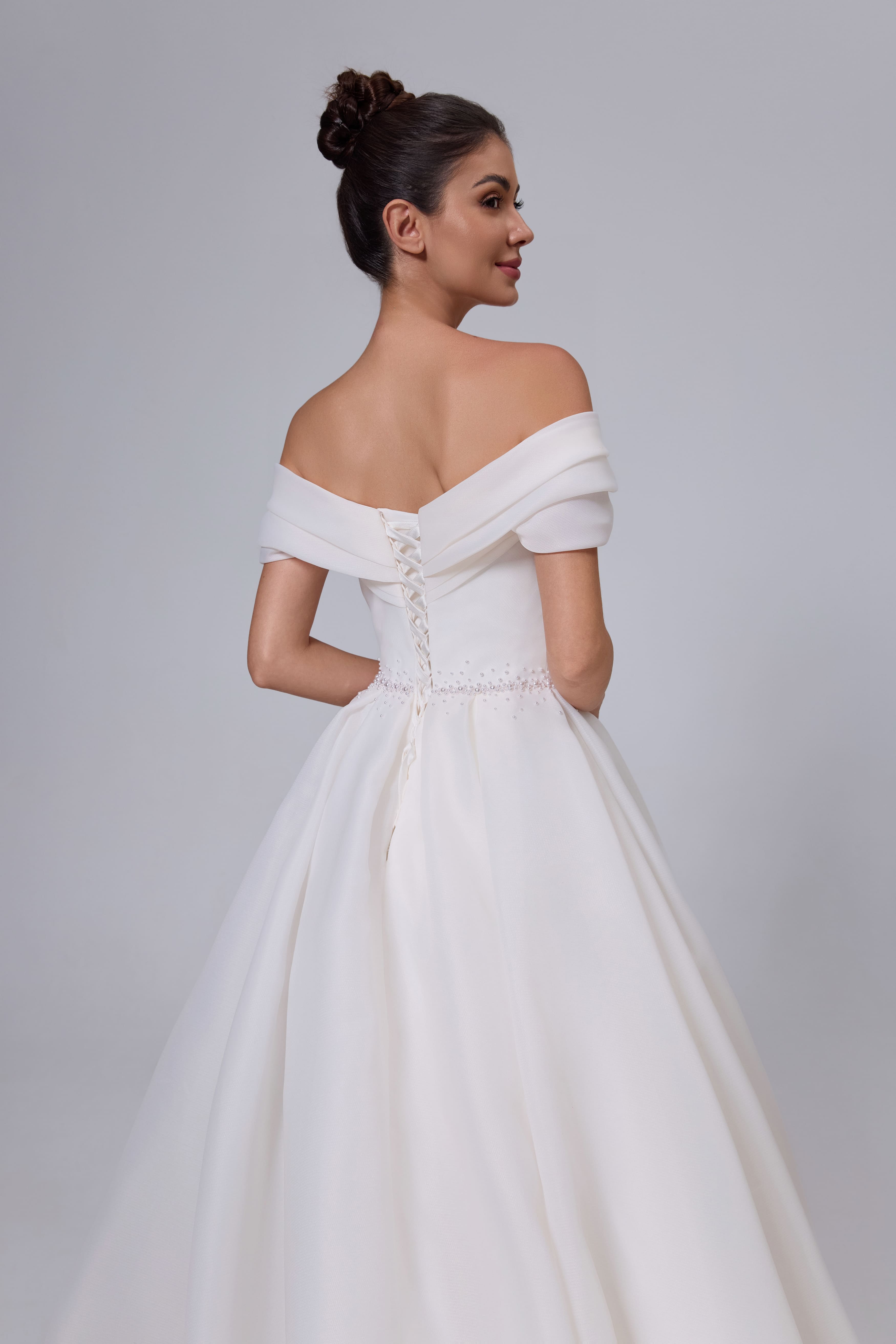 Organza A-Line Wedding Dress Handmade and Refined-AND Bride