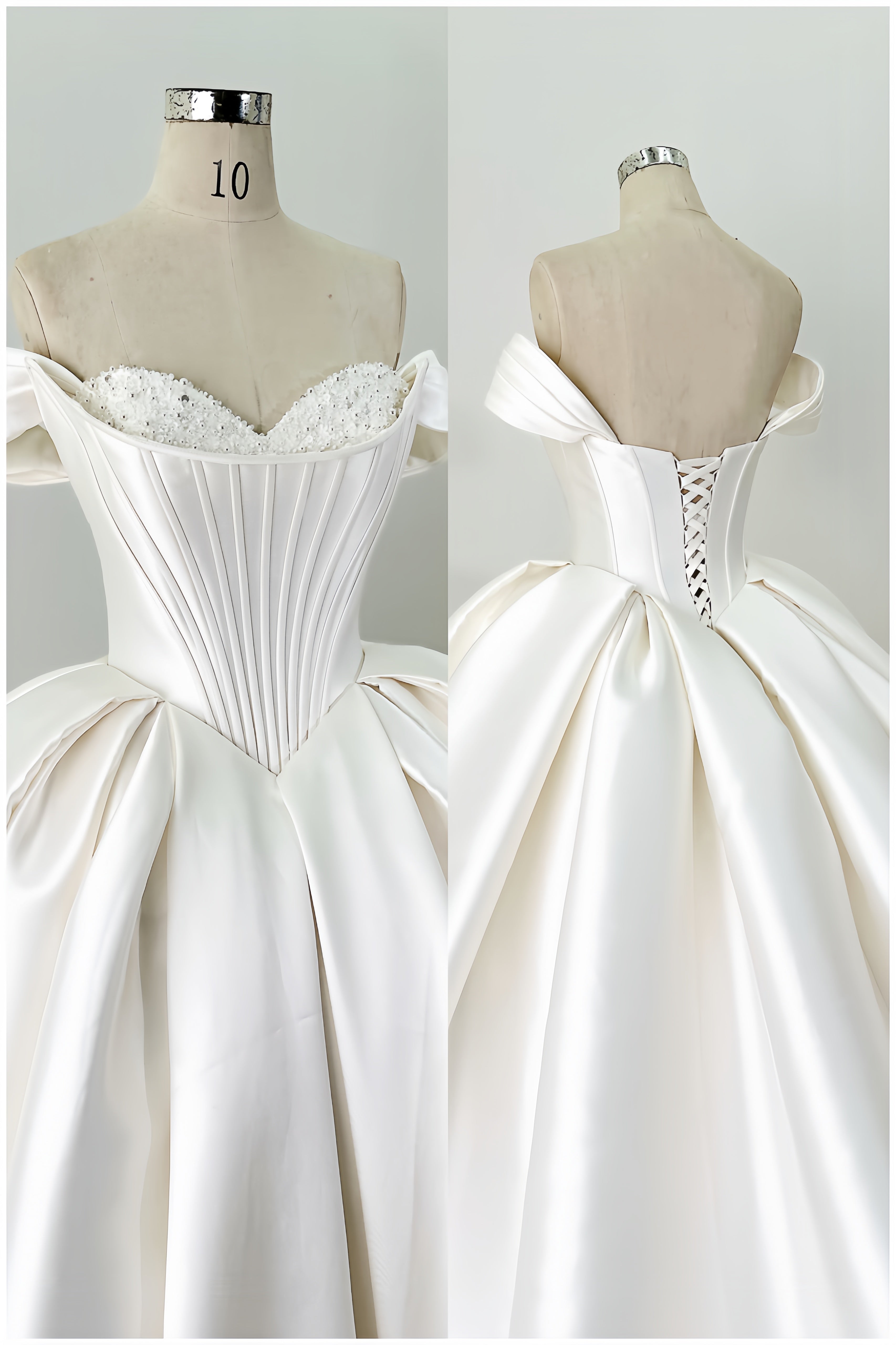 Ballkleid Satin Brautkleid LVB 2527