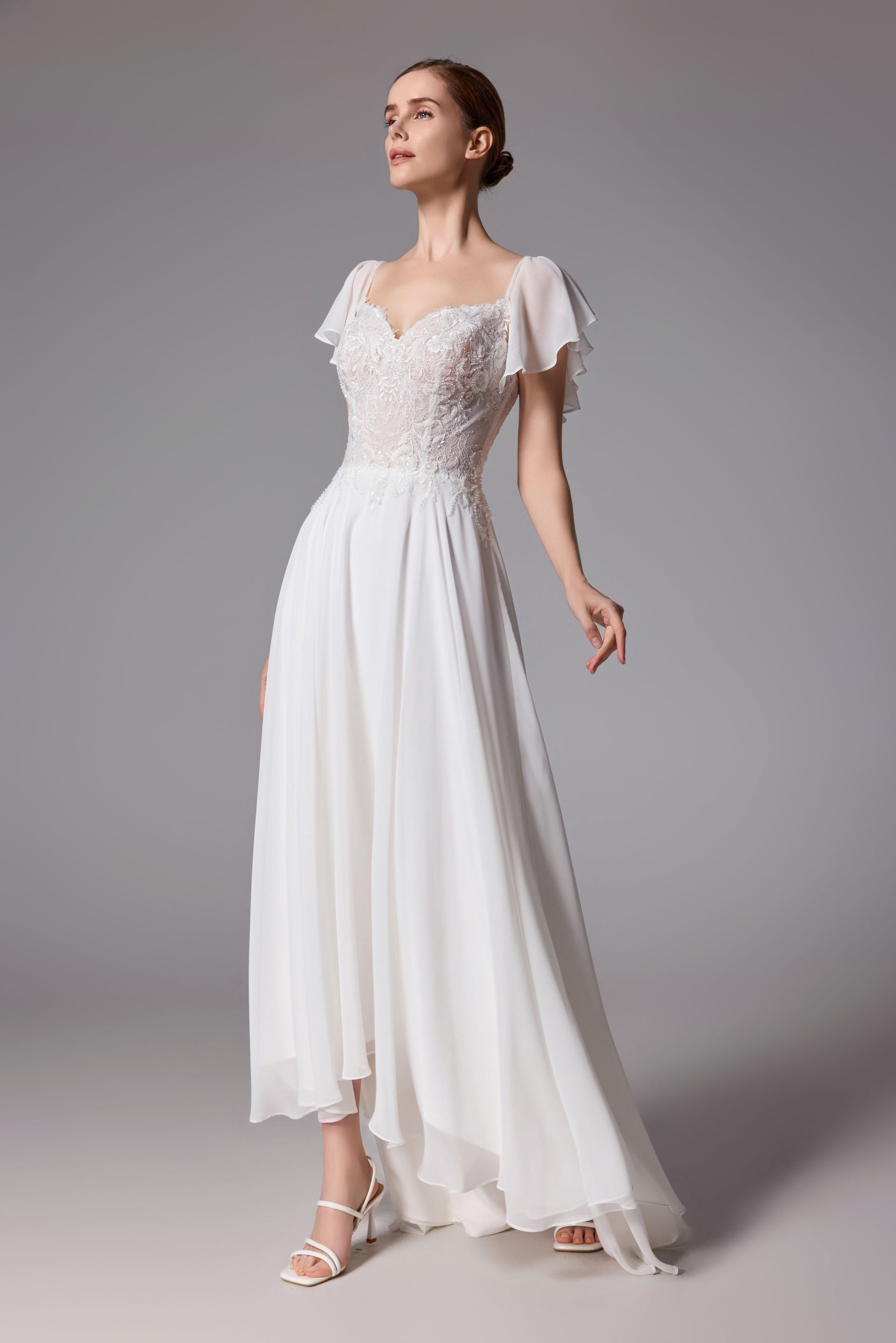 Beach-inspired Lace A-line wedding dress LVS2402