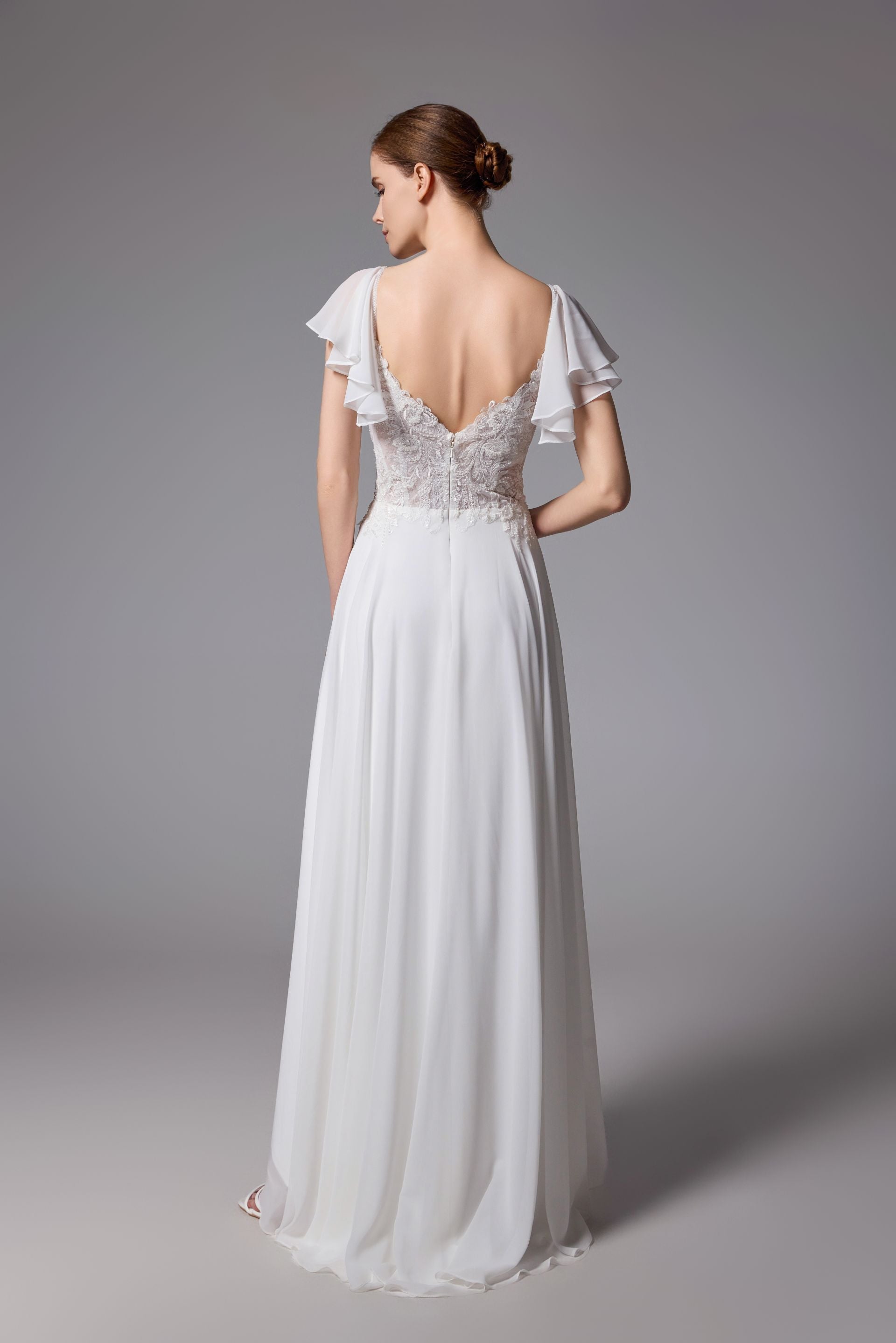 Beach-inspired Lace A-line wedding dress LVS2402