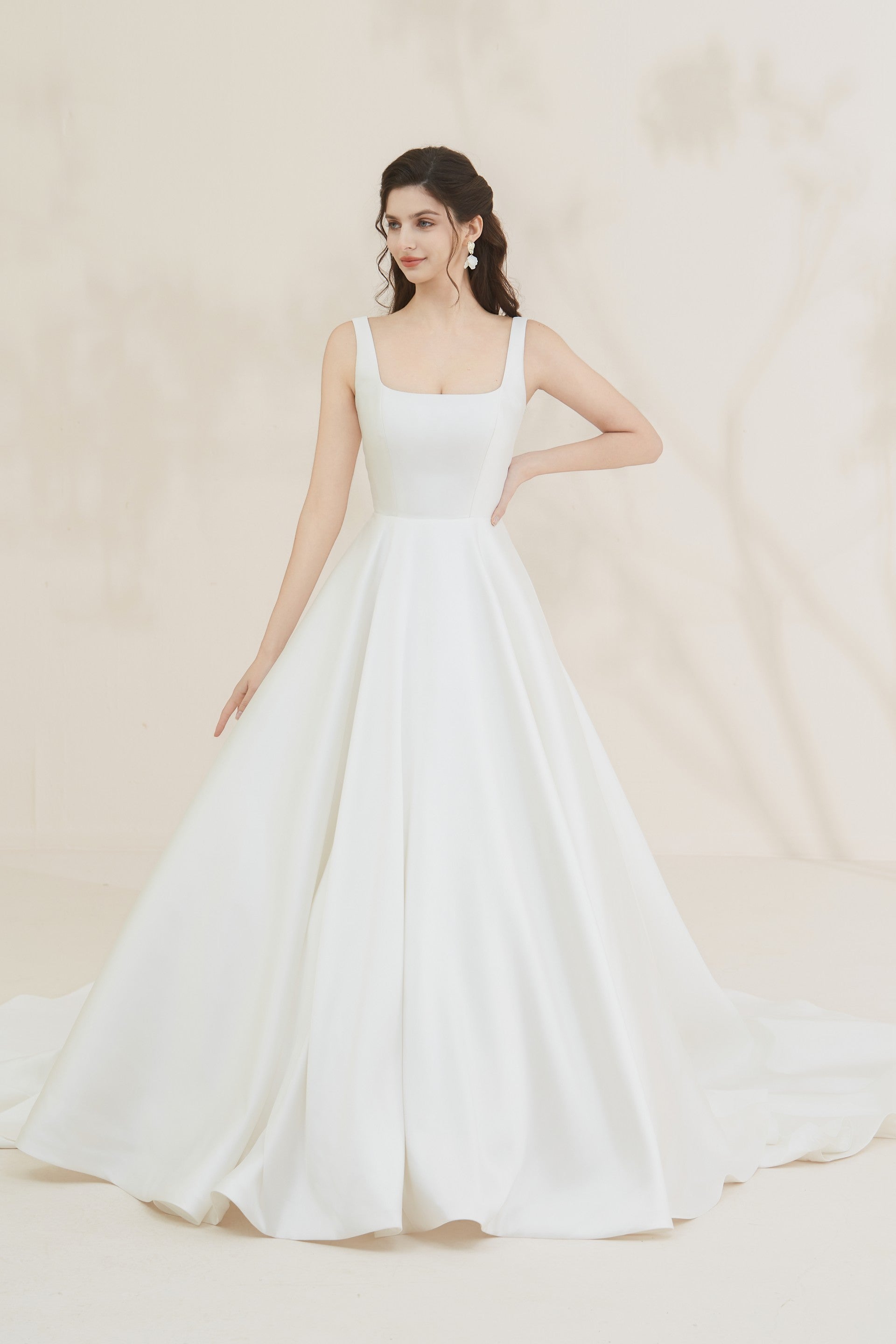 Simple A-Line Wedding Dress LVB2670
