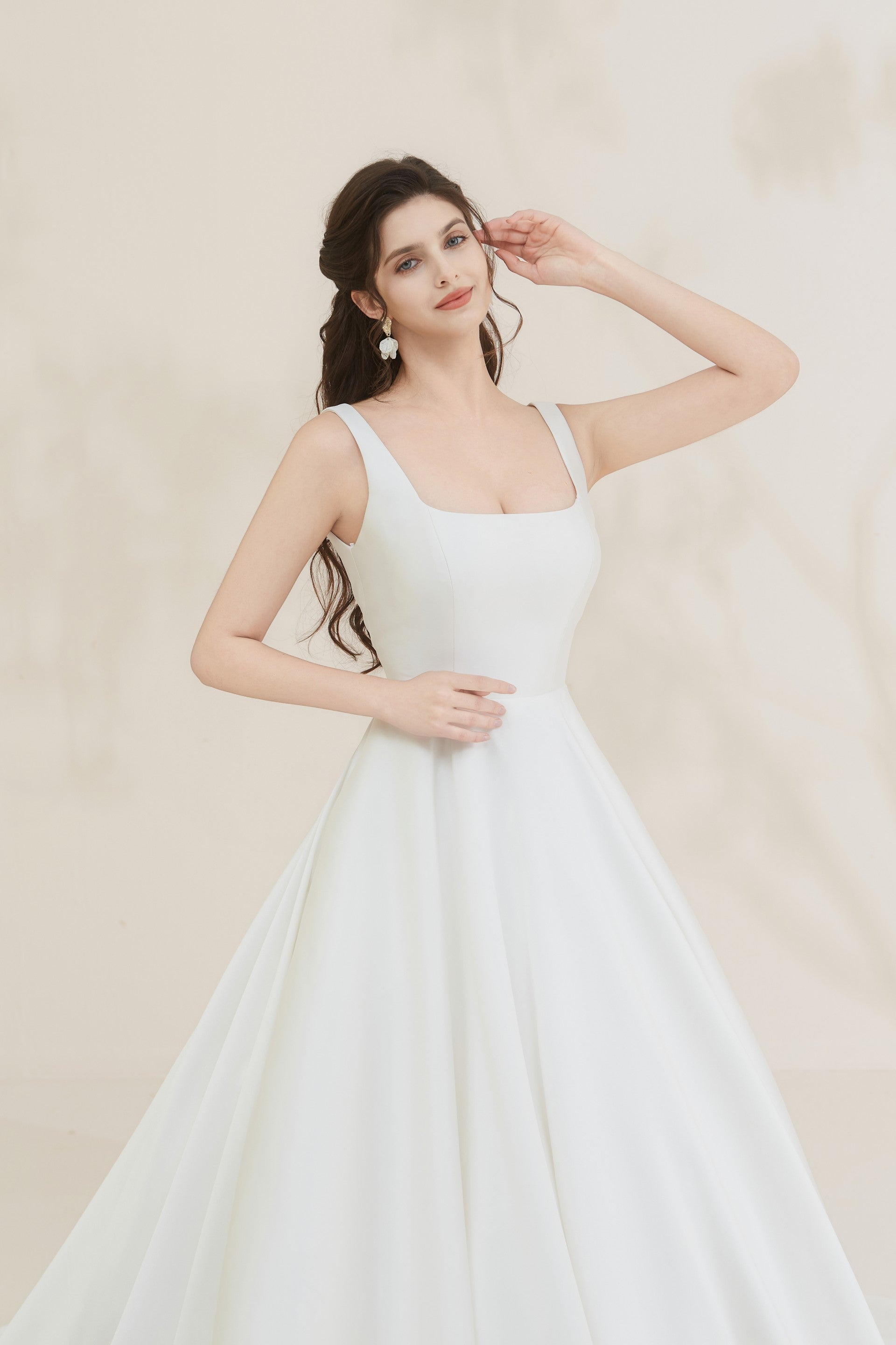 Simple A-Line Wedding Dress LVB2670