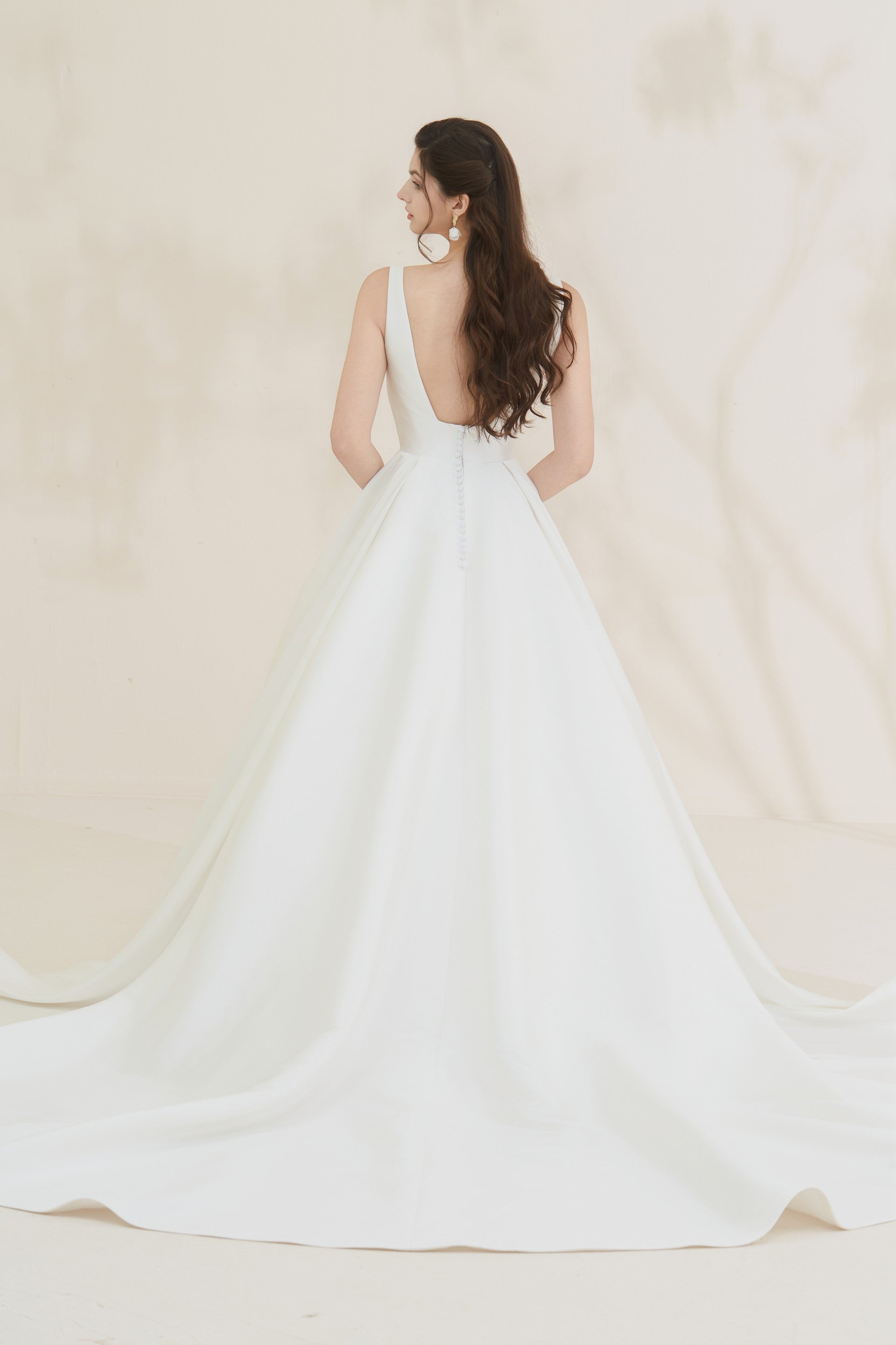 Simple A-Line Wedding Dress LVB2670