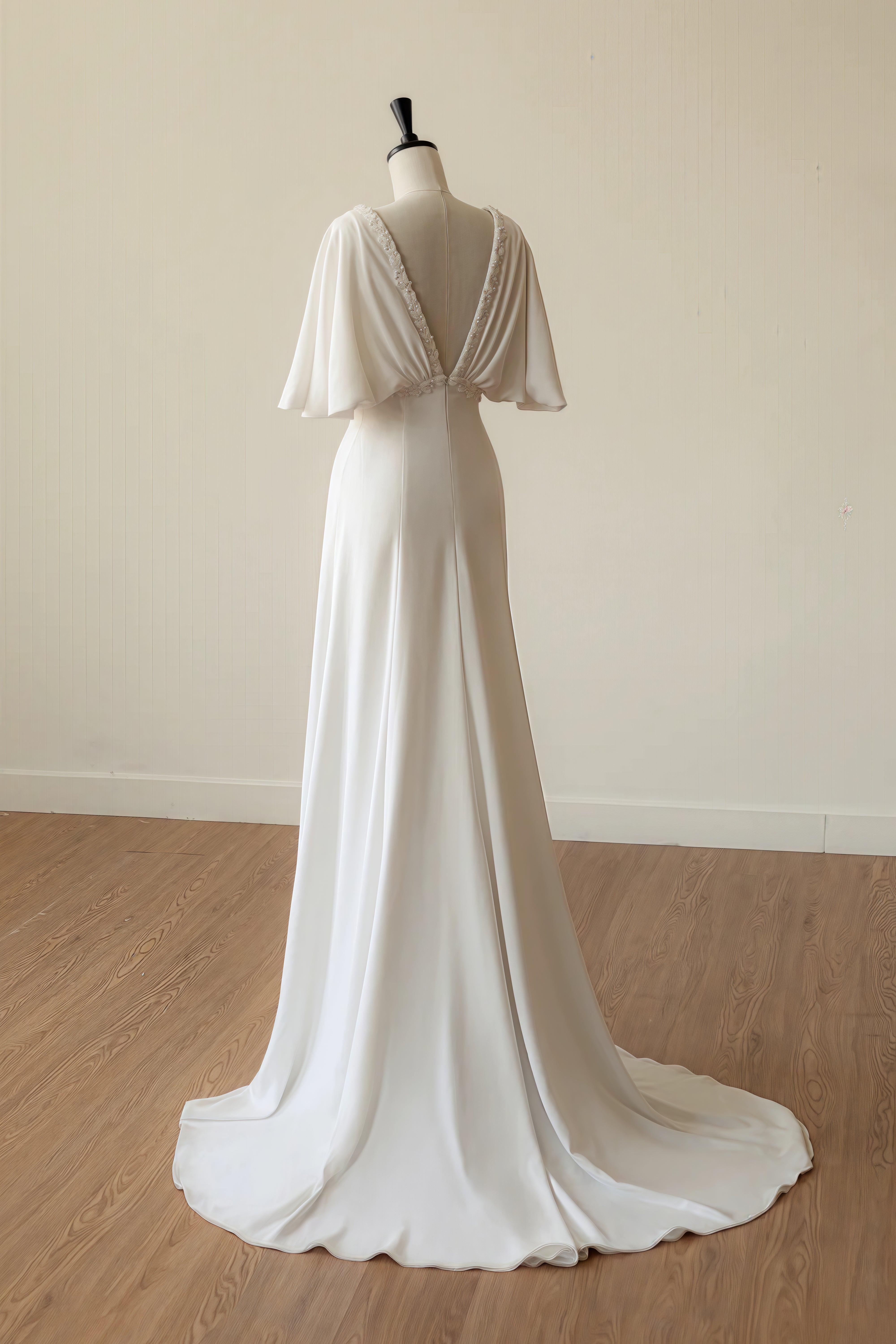 CHIFFON WEDDING DRESS LVB2600