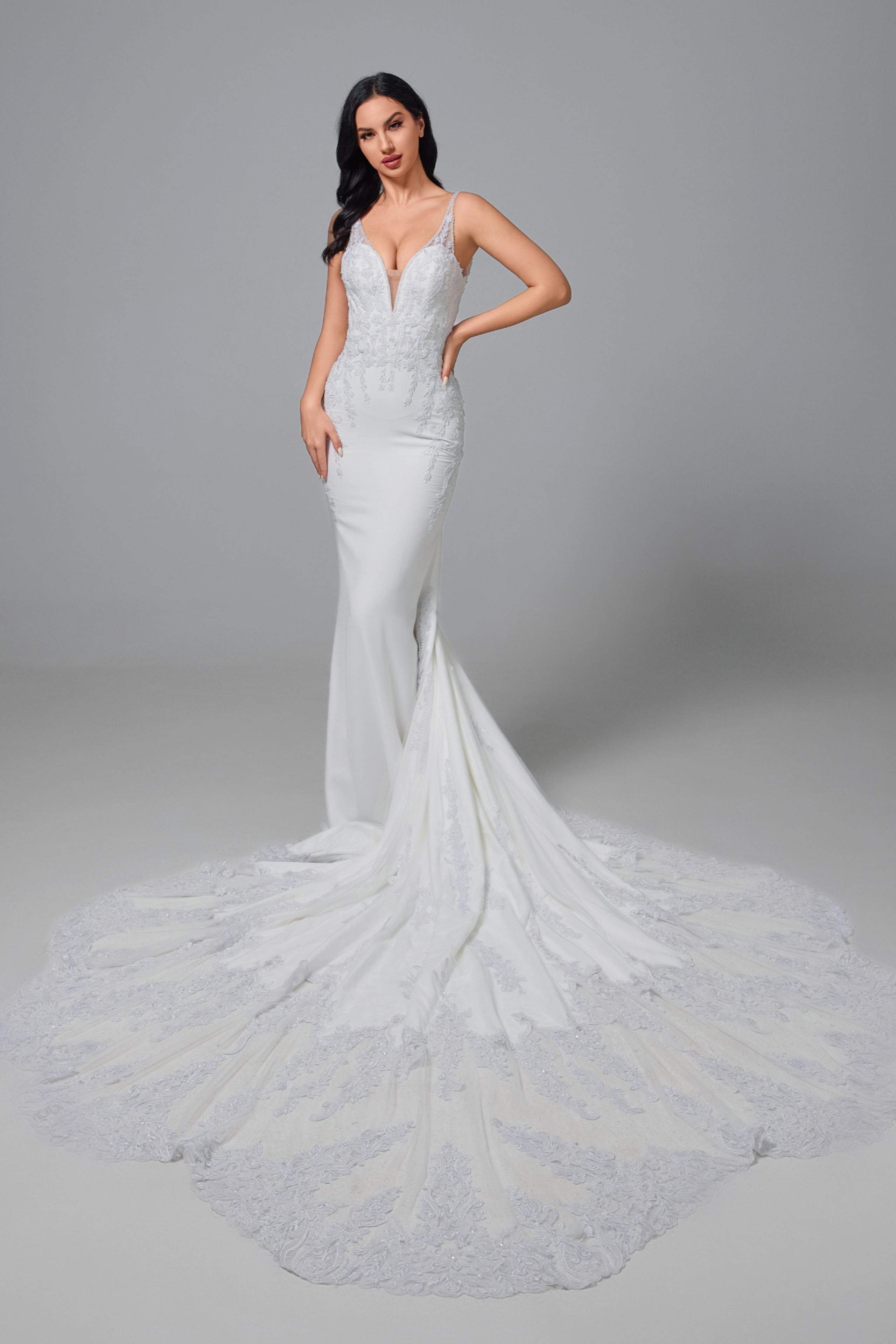 Designer bröllopsklänning 2024swd01