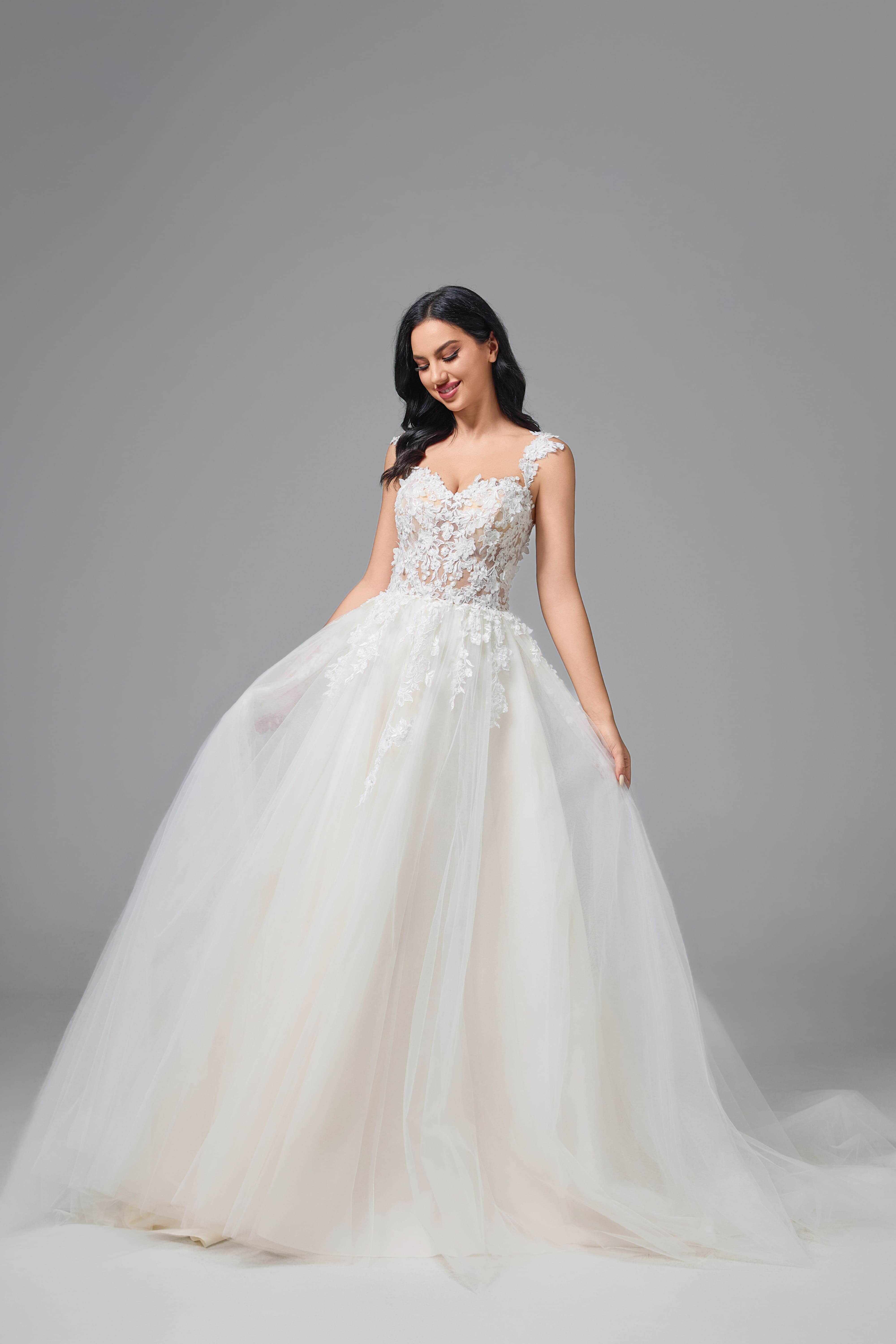 ROMANTIC FLORAL WEDDING DRESS LVB2518-AND Bride
