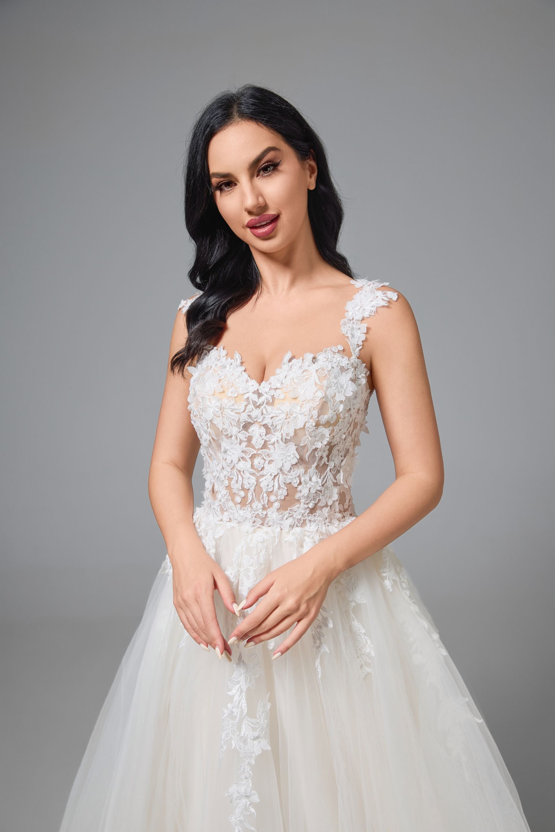 ROMANTIC FLORAL WEDDING DRESS LVB2518