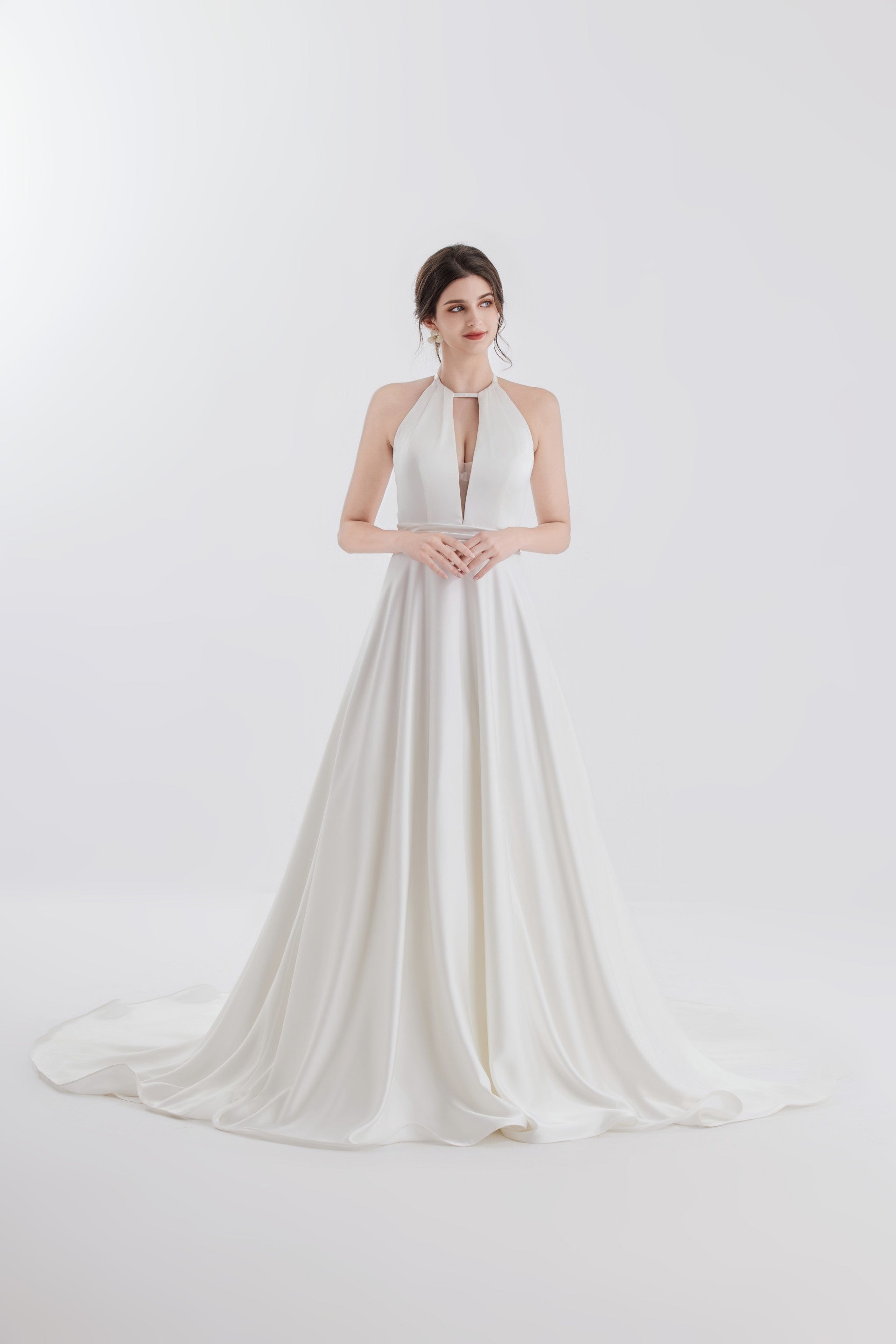 designer satin Wedding Dress LVB2611