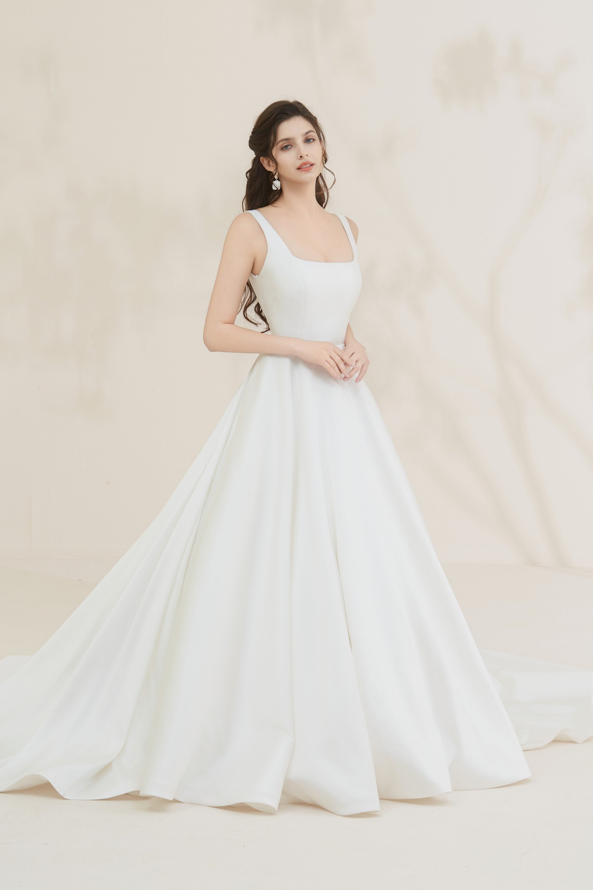 Simple A-Line Wedding Dress LVB2670