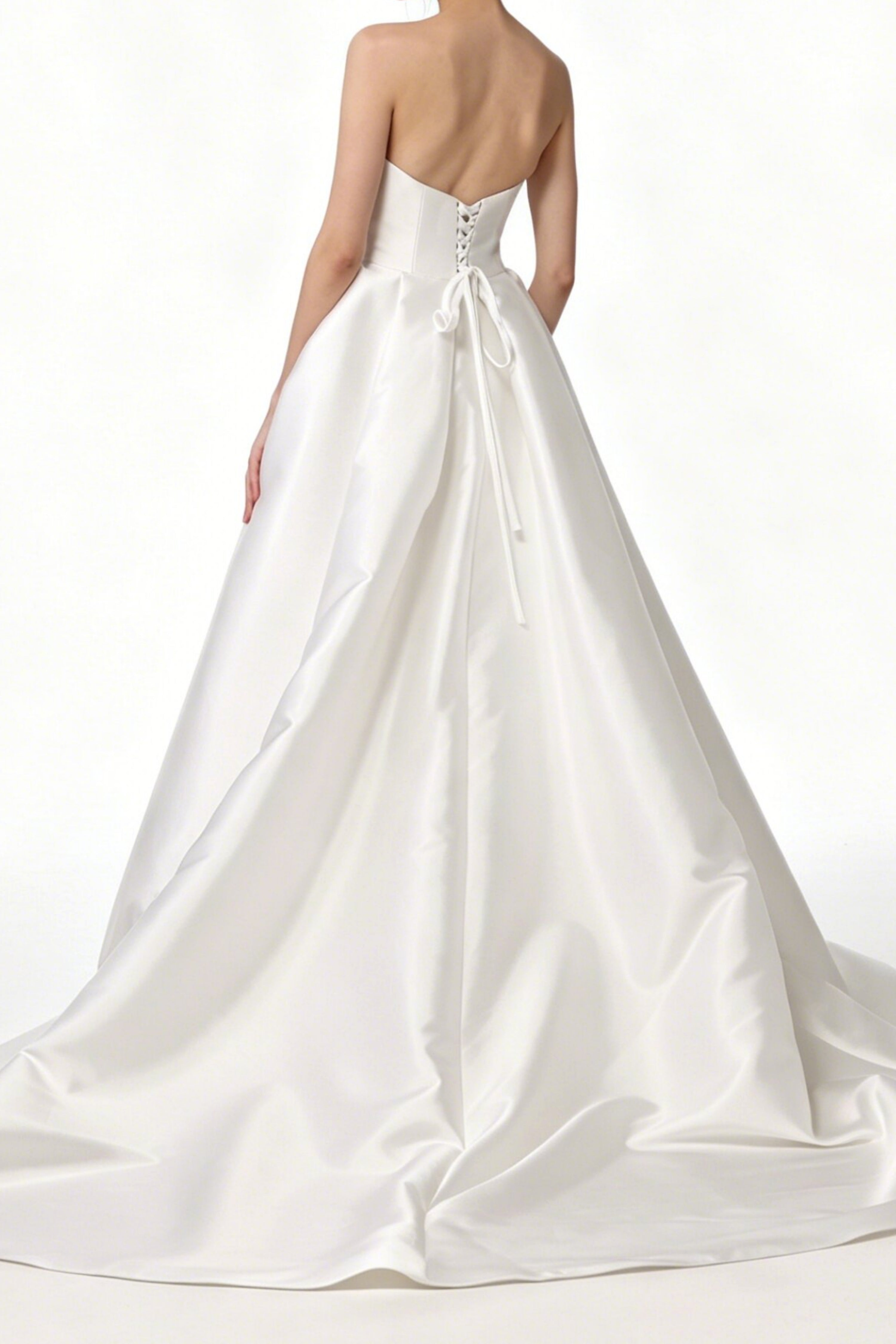 Draped Satin Wedding Dress LVB2665