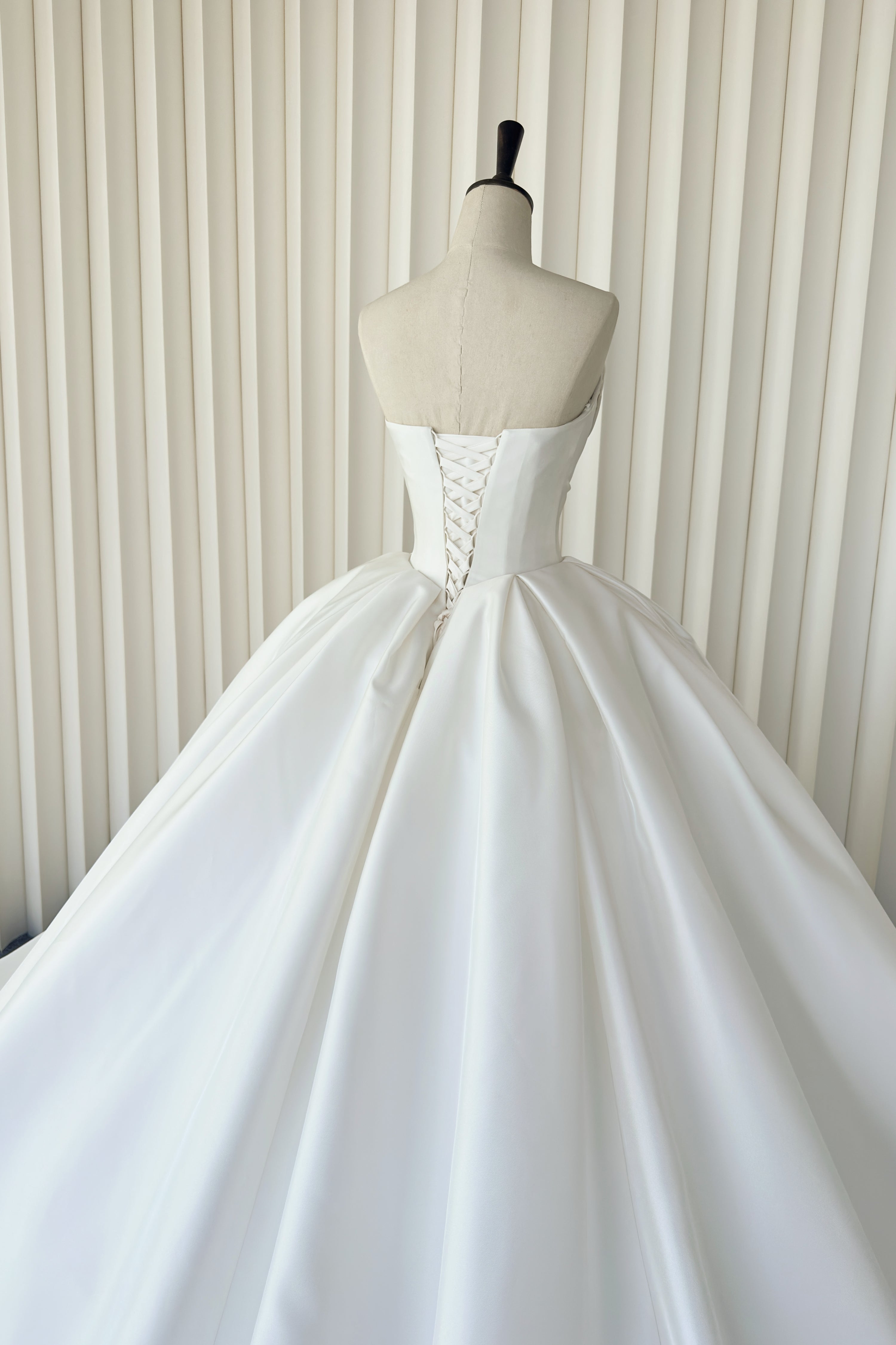 Serene Sovereign Satin Wedding Gown LVB2706