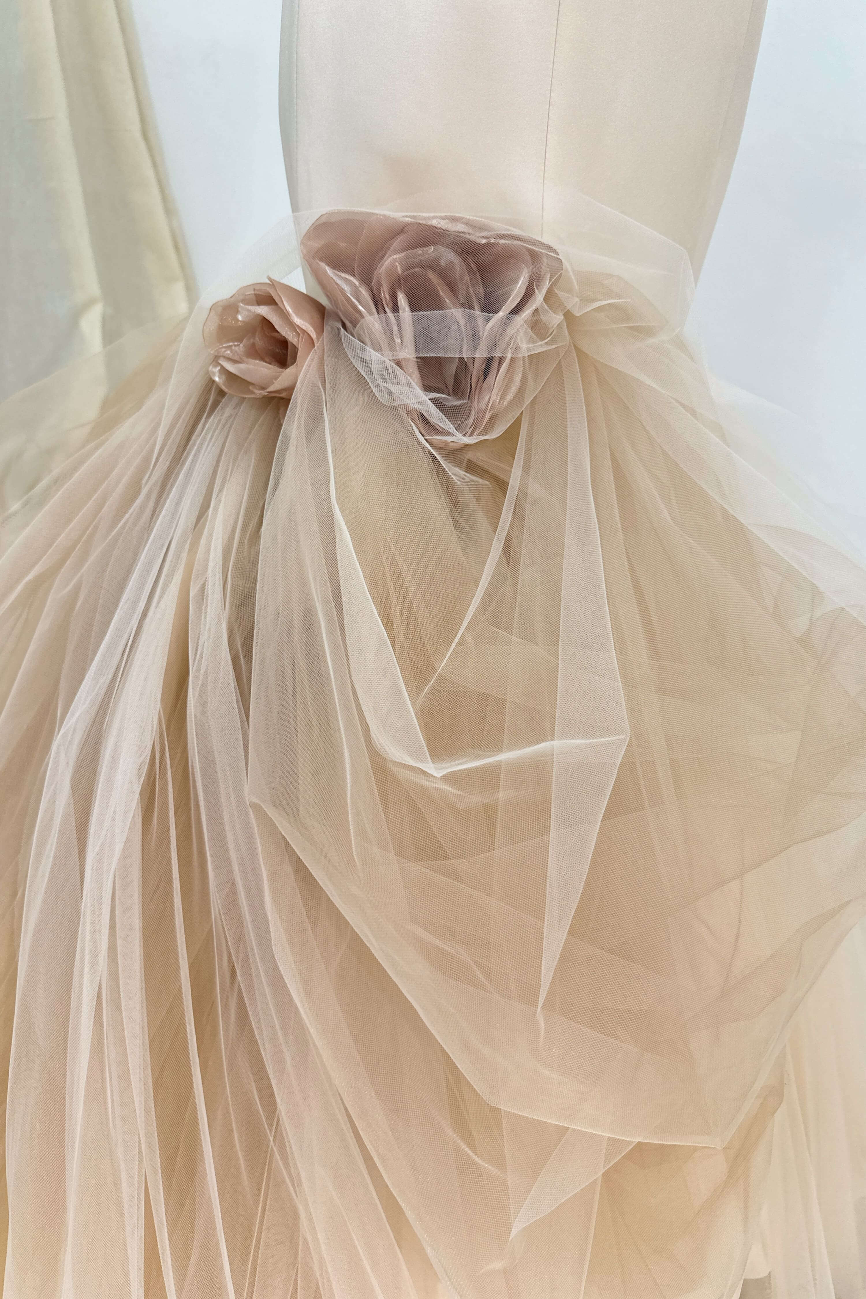 Soft Tulle Mermaid Wedding Dress with Fitted Silhouette-AND Bride