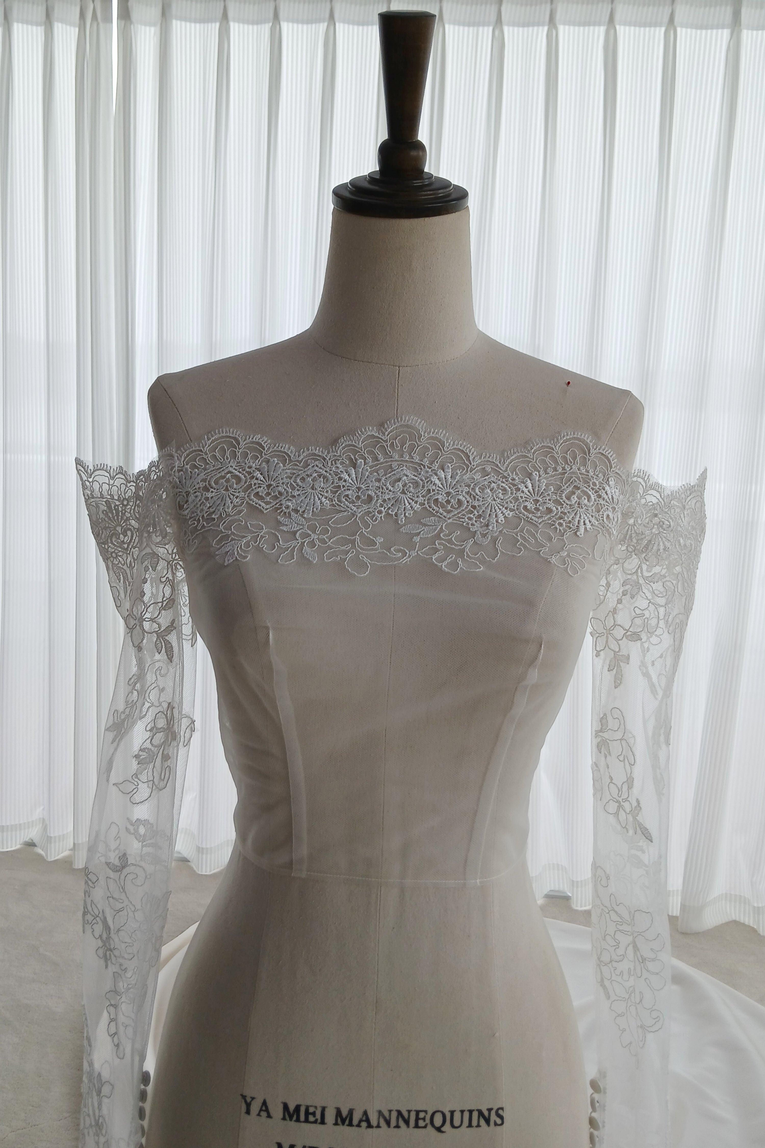 Satin ball gown wedding dress LVB2740