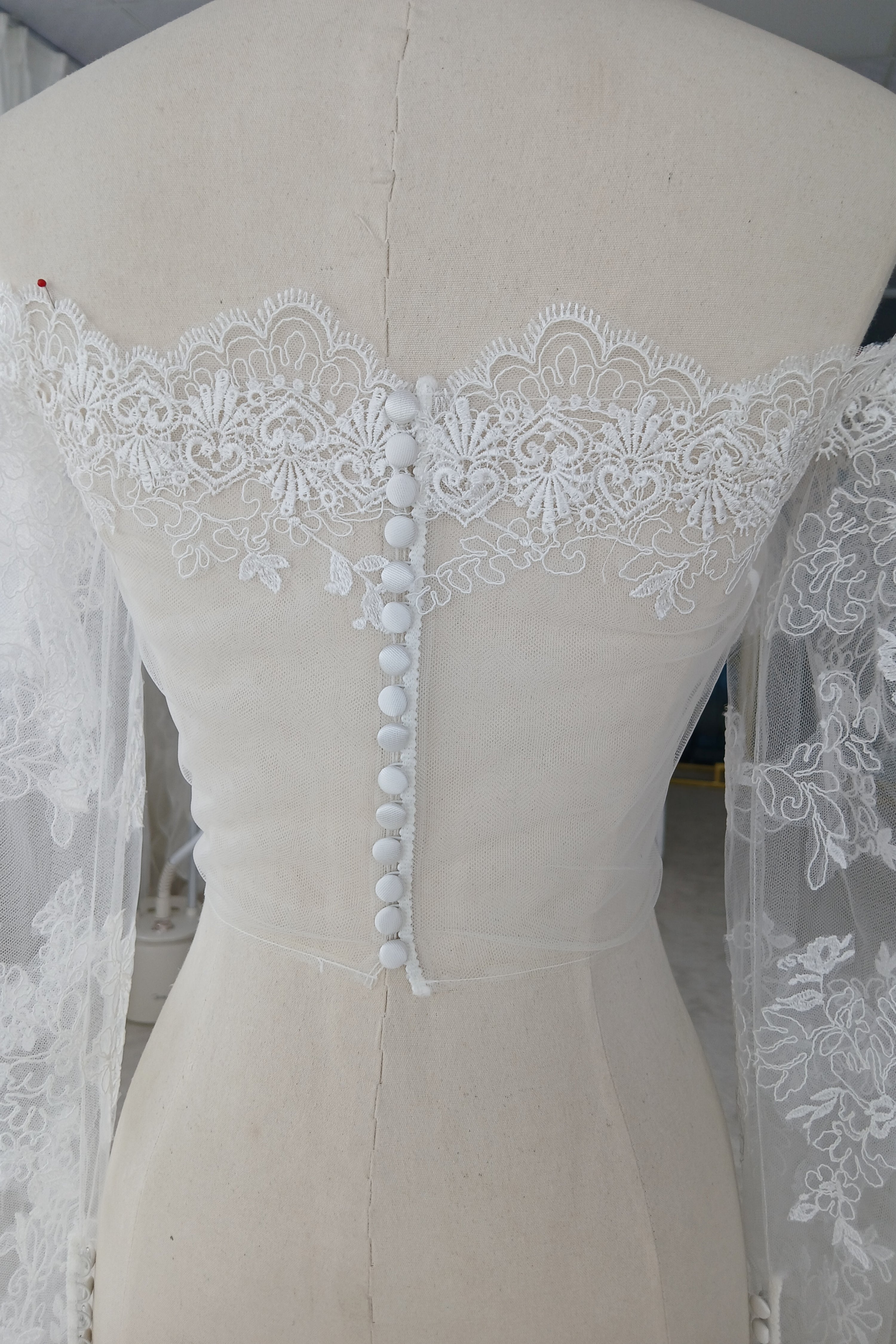 Satin ball gown wedding dress LVB2740