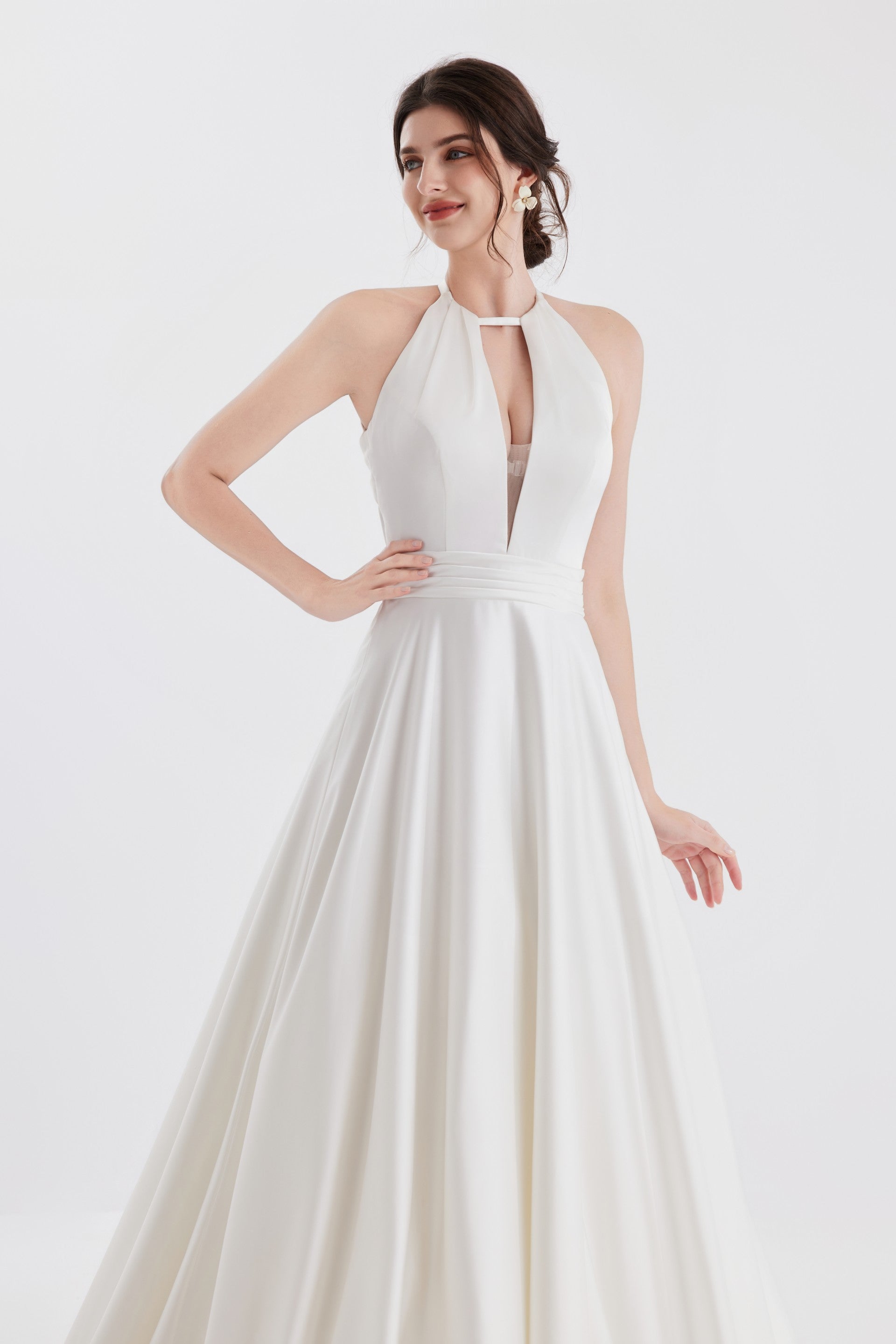 designer satin Wedding Dress LVB2611