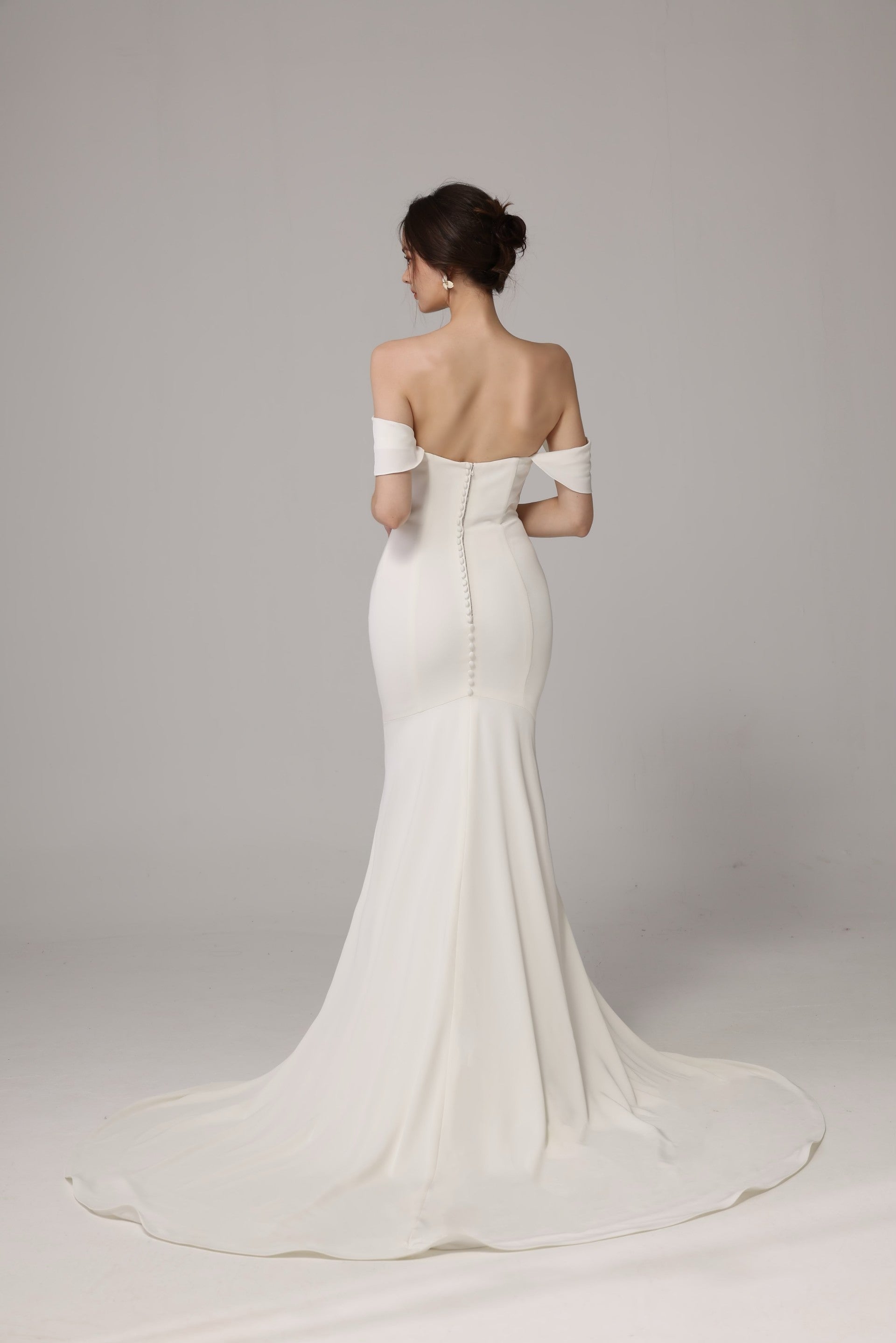 Soft Satin Mermaid Wedding Dress LVB2634