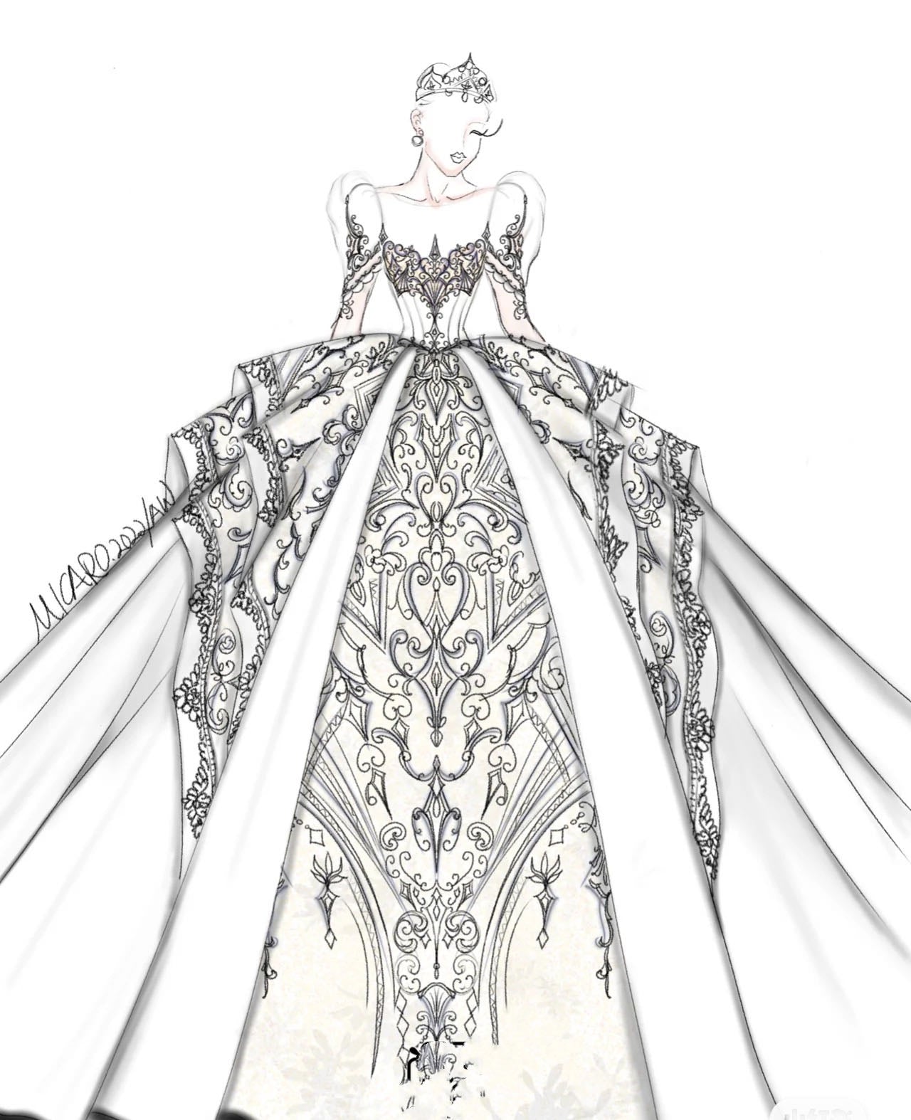 Customized wedding dress