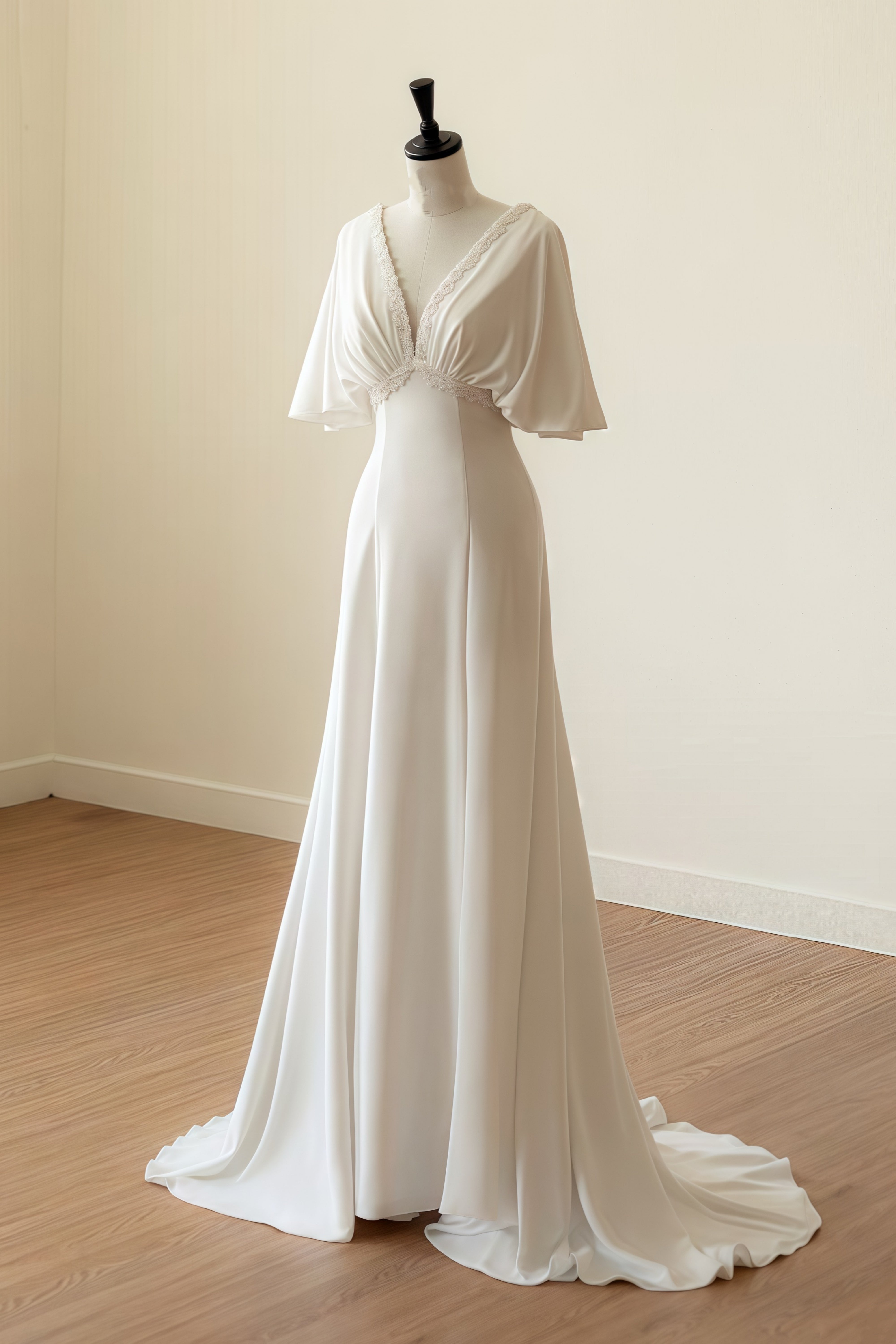 CHIFFON WEDDING DRESS LVB2600